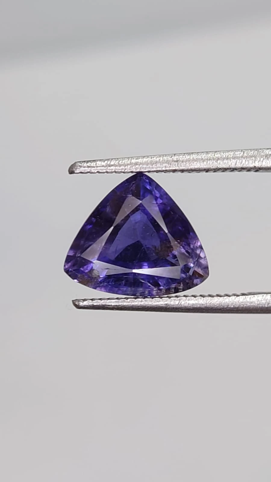 2.14ct Natural Iolite Triangular Cut From Madagascar — view 1